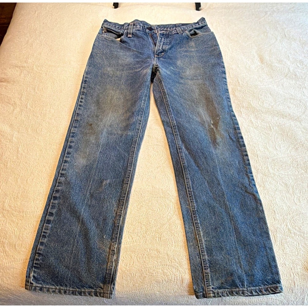 Carhartt FR Men Relaxed Straight Fit Blue Denim Jeans FRB004 MDS 34x34